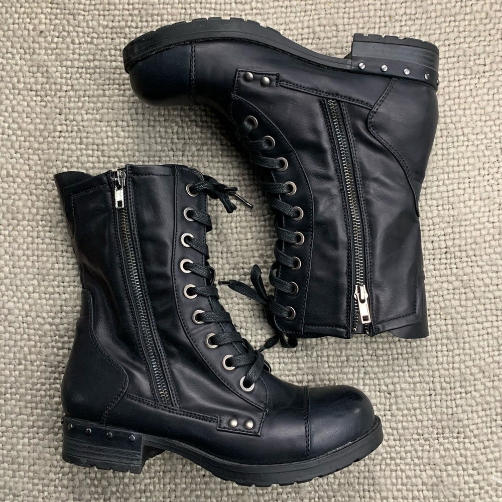MIA Black Combat Boots